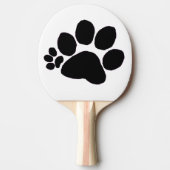 Pingpong Paddle - rechter polydactylpawprint Tafeltennisbatje (Voorkant)