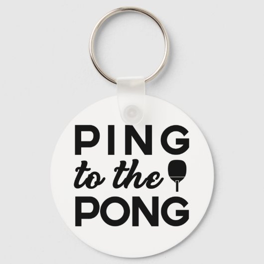 pingpong - pingel aan pong sleutelhanger (Voorkant)