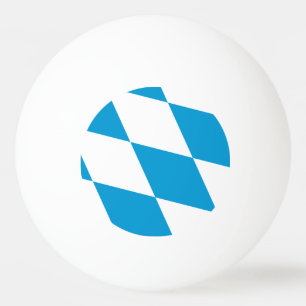 Pingpongbal met vlag van Beieren, Duitsland Pingpongballen
