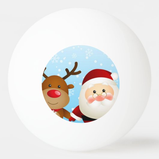 Pingpongbal voor de kerstman pingpongballen (Voorkant)