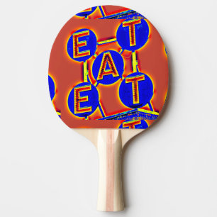 pingpongpeddel rood/blauw tafeltennisbatje