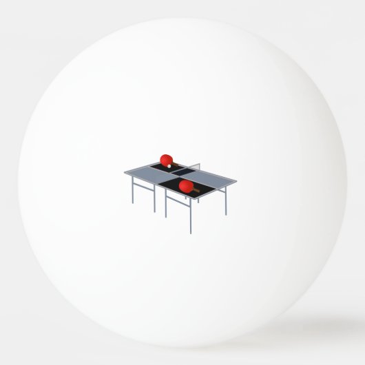 pingpongtafel met peddels, pingpongballen (Voorkant)