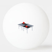 pingpongtafel met peddels, pingpongballen (Achterkant)