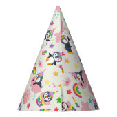 Pinguim Unicórnio Feesthoedjes (Achterkant)