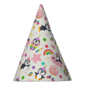 Pinguim Unicórnio Feesthoedjes (Rechts)