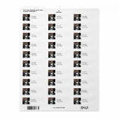 Pinguïn adreslabel etiket (Full Sheet)