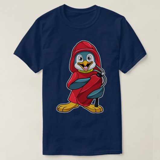 Pinguïn als brandblusapparaat met brandblusapparaa t-shirt (Design voorkant)