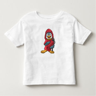 Pinguïn als brandweerman met blusapparaat kinder shirts