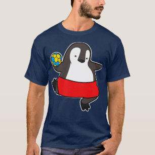 Pinguïn als Handbalspeler met Handbal 1 T-shirt