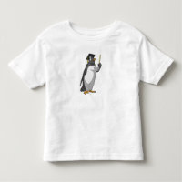 Pinguïn als leraar met wijzer