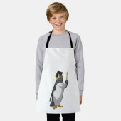 Pinguïn als leraar met wijzer schort (Gedragen)