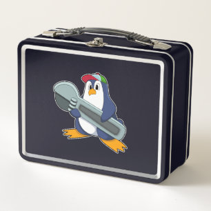 Pinguïn als monteur met gereedschap