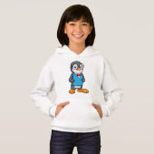 Pinguïn als Nerd met bril (Voorkant volledig)