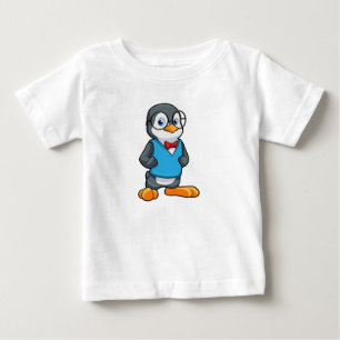 Pinguïn als Nerd met bril