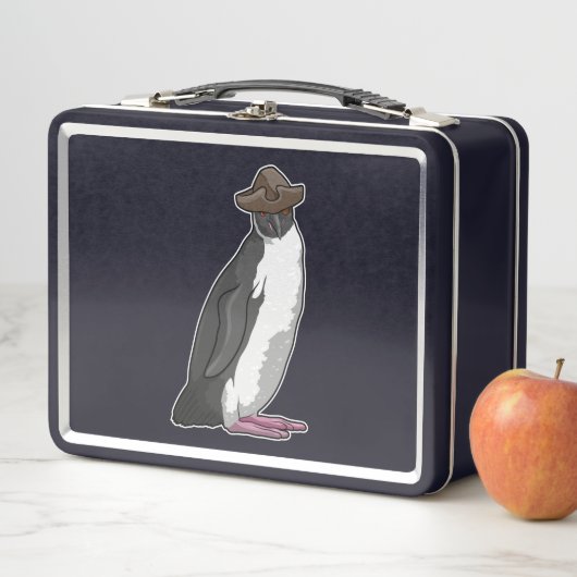 Pinguïn als piraat met Pet (In situ)