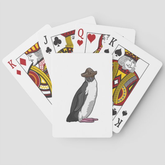 Pinguïn als piraat met Pet Pokerkaarten (Achterkant)
