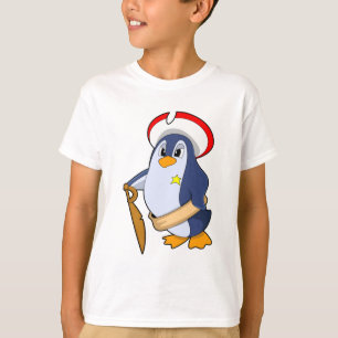 Pinguïn als piraat met Pet T-shirt