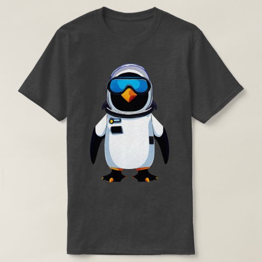 Pinguïn-astronaut T-shirt (Design voorkant)