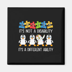 Pinguïn Autism is geen handicap maar een verschil Magneet