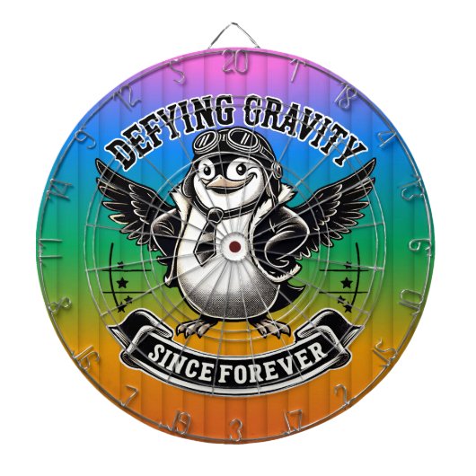 Pinguïn Aviator Dartbord (Voorkant)