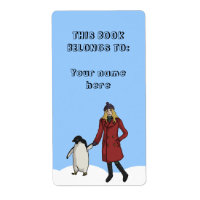 Pinguïn Awareness Day, verzendlabel/boekborden
