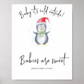 Pinguïn - Baby's zijn zoet Poster (Voorkant)