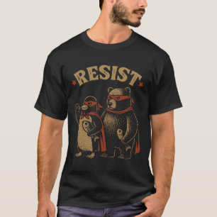 Pinguïn Beer Flippers Up Weerstaan Grappige Pinguï T-shirt