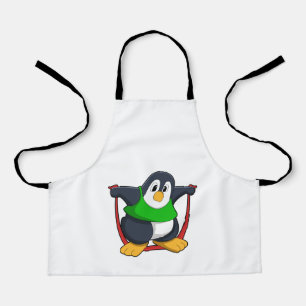 Pinguïn bij fitness met afneemtouw.PNG Schort