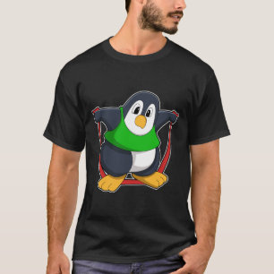 Pinguïn bij fitness met afneemtouw.PNG T-shirt
