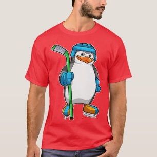 Pinguïn bij ijshockey met ijshockeystick 1 t-shirt