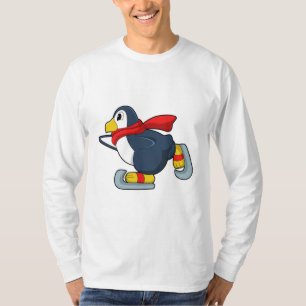 Pinguïn bij ijsschaatsen met ijsscheuren.PNG T-shirt