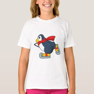 Pinguïn bij ijsschaatsen met ijsscheuren.PNG T-shirt
