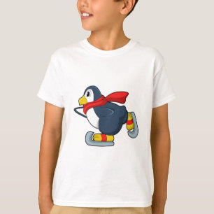 Pinguïn bij ijsschaatsen met ijsscheuren.PNG T-shirt