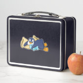 Pinguïn bij slapen met piloot (In situ)