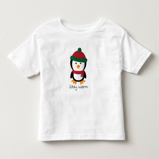 Pinguïn Blijf warm Kinder Shirts (Voorkant)
