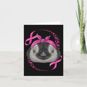 Pinguïn Borstkanker Bewustzijn Roze Byndana Kanker Kaart