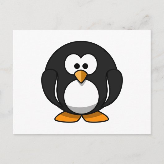 Pinguïn Briefkaart (Voorkant)