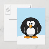 Pinguïn Briefkaart (Voorkant / Achterkant)