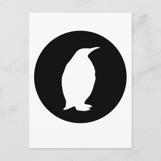 pinguïn briefkaart (Voorkant)
