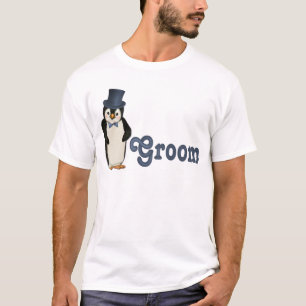 Pinguïn bruiloft t-shirt