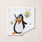 Pinguïn Bumblebee Bathroom Bad Handdoek (Wasdoekje)