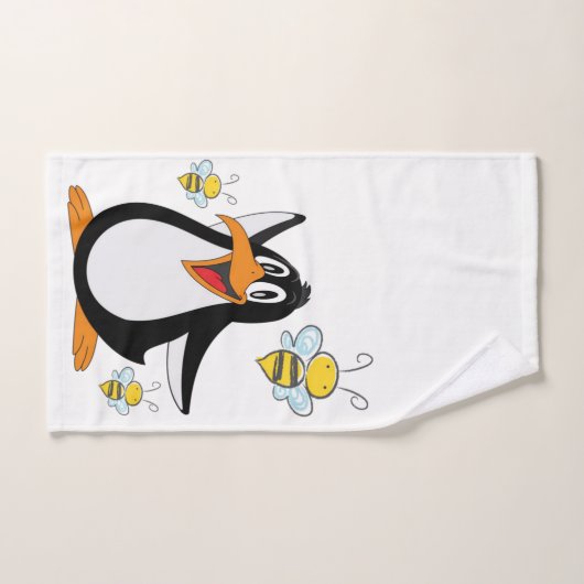 Pinguïn Bumblebee Bathroom Bad Handdoek (Handdoek)