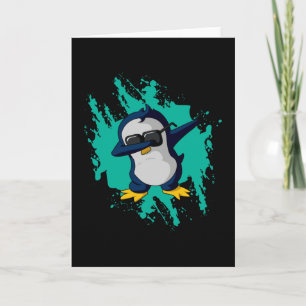 Pinguïn Dab Cold Ice Funny Gift Idee Cool Kaart