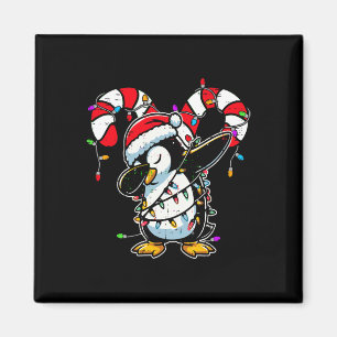Pinguïn Dab Kerst Kerststok Winter Peuter Fun Magneet