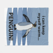 Pinguïn Dier Vogel Grappig Fleece Deken (Voorkant (Horizontaal))