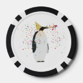Pinguïn - Dieren met een partij Poker Chips (Achterkant)