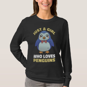 Pinguïn Een meisje dat van pinguïns houdt T-shirt