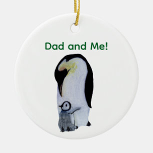 Pinguïn en Baby Keramisch Ornament