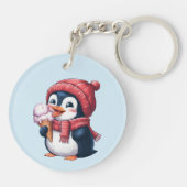 Pinguïn en ijs sleutelhanger (Achterkant)