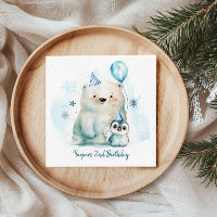 Pinguïn en Polar Beer Winterverjaardag